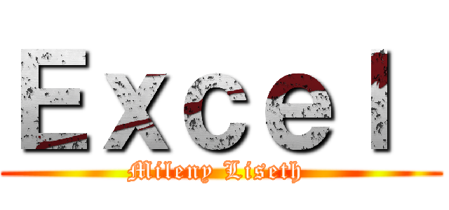 Ｅｘｃｅｌ  (Mileny Liseth )