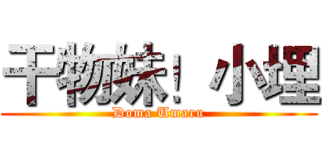 干物妹！小埋 (Doma Umaru)