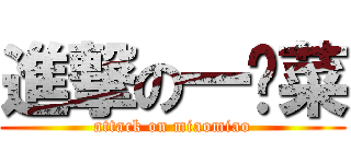 進撃の一棵菜 (attack on miaomiao)