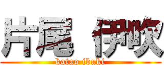 片尾 伊吹 (katao ibuki)