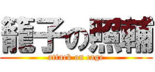 籠子の照輔 (attack on cage)