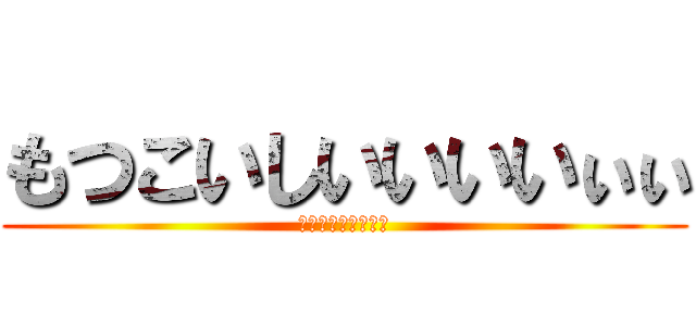 もつこいしいいいいぃぃ (もつこいいいいいい)