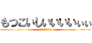 もつこいしいいいいぃぃ (もつこいいいいいい)