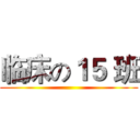 临床の１５ 班 ()