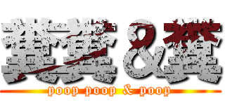 糞糞＆糞 (poop poop & poop)