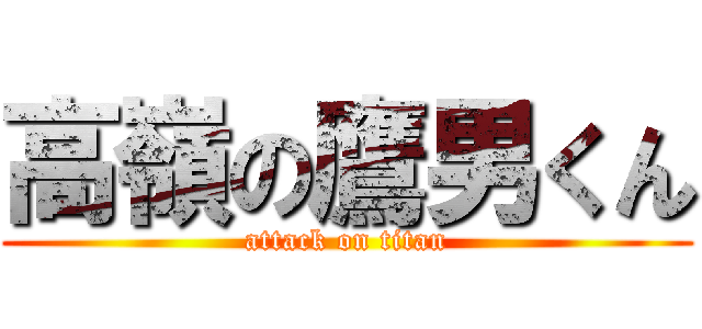 高嶺の鷹男くん (attack on titan)