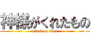 神様がくれたもの (attack on titan)