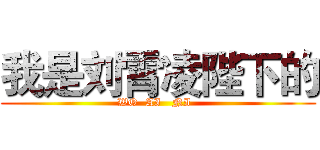 我是刘霄凌陛下的 (WO  AI   NI  )