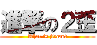 進撃の２歪 (What is jiecao？)