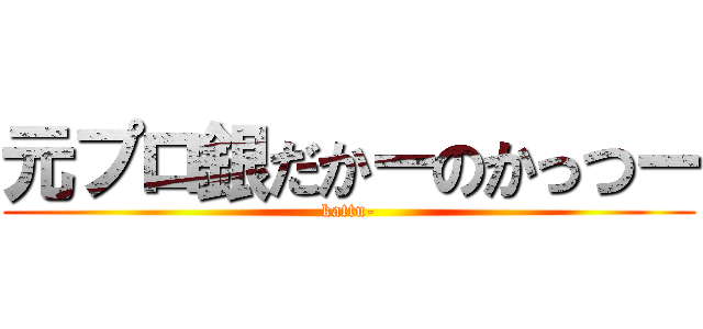 元プロ銀だかーのかっつー (kattu-)