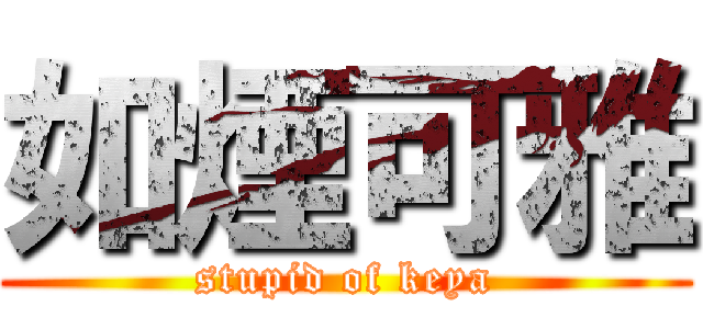 如煙可雅 (stupid of keya)