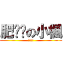 肥嘟嘟の小楓 (驚!!!)