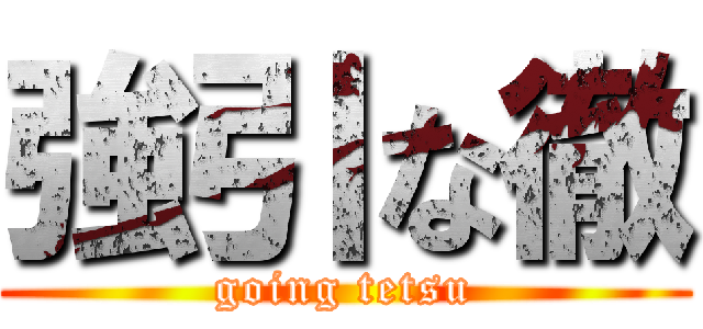 強引な徹 (going tetsu)