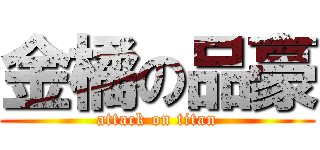 金橘の品豪 (attack on titan)