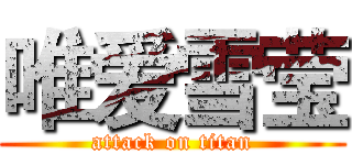 唯爱雪莹 (attack on titan)
