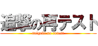 追撃の再テスト (tuigeki no retest)