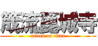 筬流篦城寺 (attack on titan)