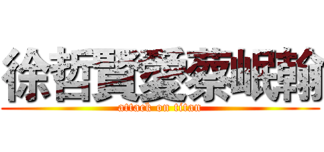 徐哲賢愛蔡岷翰 (attack on titan)