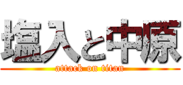 塩入と中原 (attack on titan)