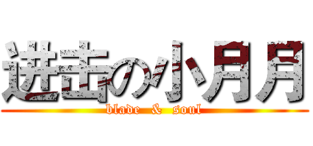 进击の小月月 (blade  &  soul)