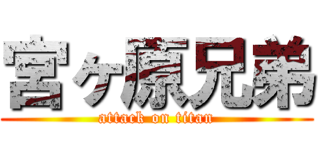 宮ヶ原兄弟 (attack on titan)