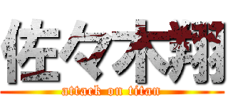 佐々木翔 (attack on titan)