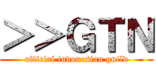＞＞ＧＴＮ (official indonesian guild)