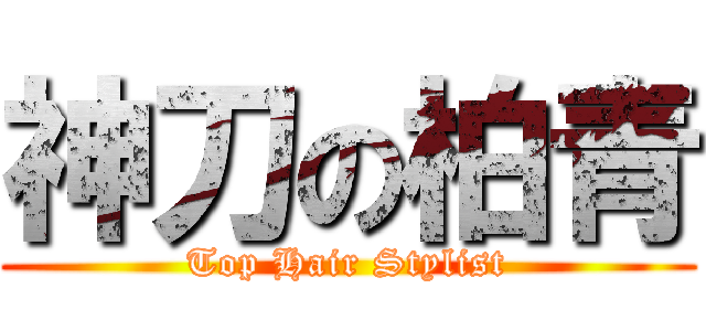 神刀の柏青 (Top Hair Stylist)