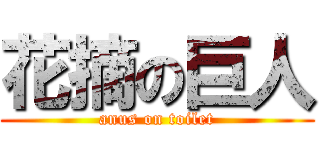 花摘の巨人 (anus on toilet)