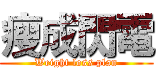 瘦成閃電 (Weight loss plan)