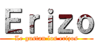 Ｅｒｉｚｏ (Le gustan los erizos)