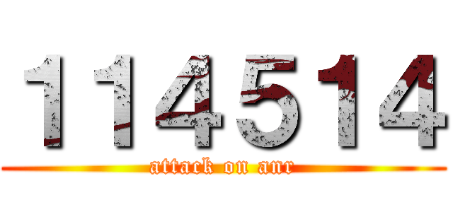 １１４５１４ (attack on anr)