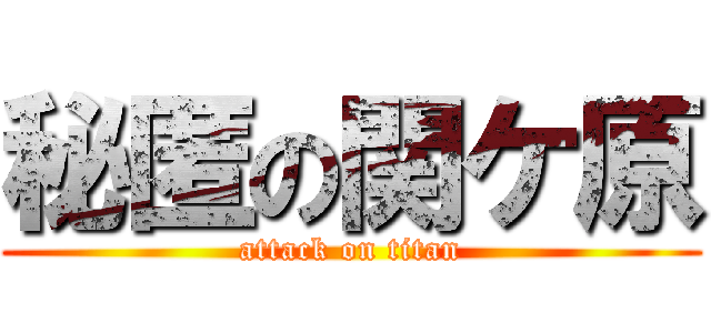 秘匿の関ケ原 (attack on titan)