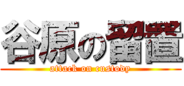 谷原の留置 (attack on custody)