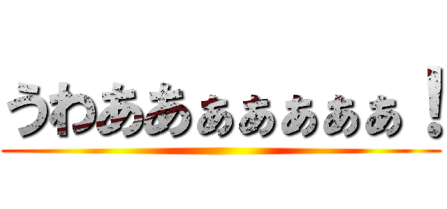 うわああぁぁぁぁぁ！ ()