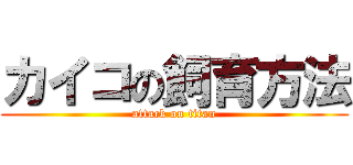 カイコの飼育方法 (attack on titan)