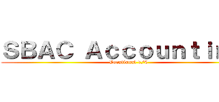ＳＢＡＣ Ａｃｃｏｕｎｔｉｎｇ！ (Vocational 1/9)