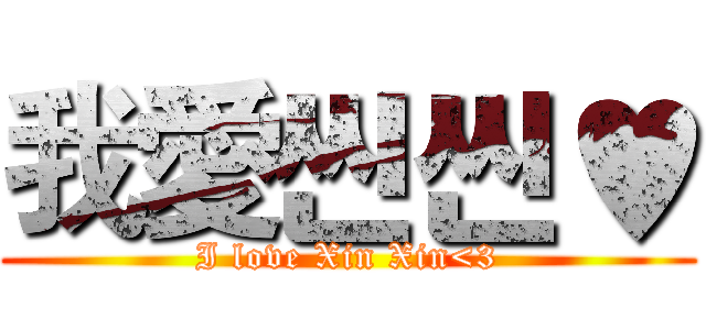 我愛씬씬♥ (I love Xin Xin<3)