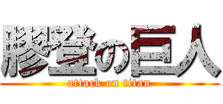 膠登の巨人 (attack on titan)