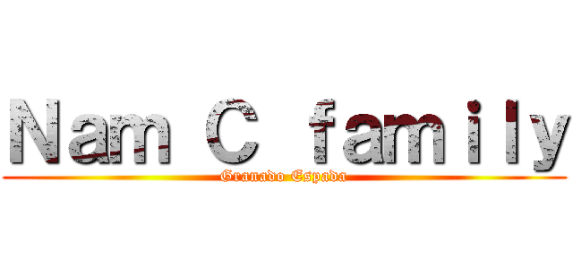 Ｎａｍ Ｃ ｆａｍｉｌｙ (Granado Espada)