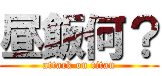 昼飯何？ (attack on titan)