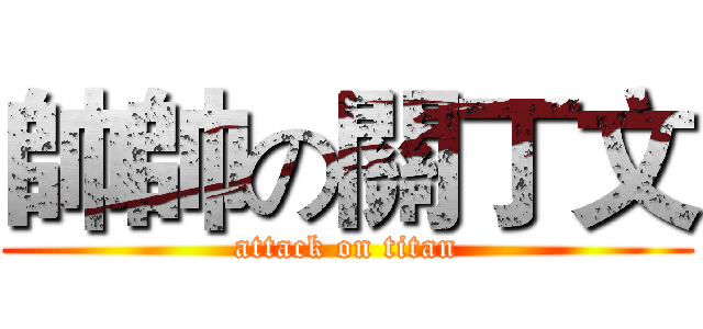 帥帥の關丁文 (attack on titan)