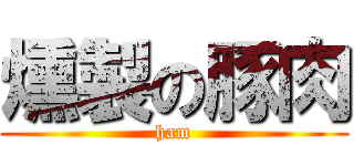 燻製の豚肉 (ham)