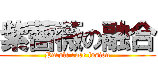 紫薔薇の融合 (Purple rose fusion)