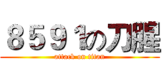 ８５９１の刀腥 (attack on titan)