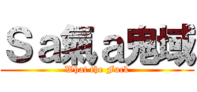 Ｓａ氣ａ鬼域 (What the Fuck)