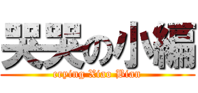哭哭の小編 (crying Xiao Bian)