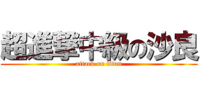 超進撃中級の沙良 (attack on titan)