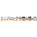 ５１ブロック今後の進め方 (attack on titan)