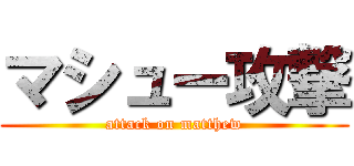 マシュー攻撃 (attack on matthew)
